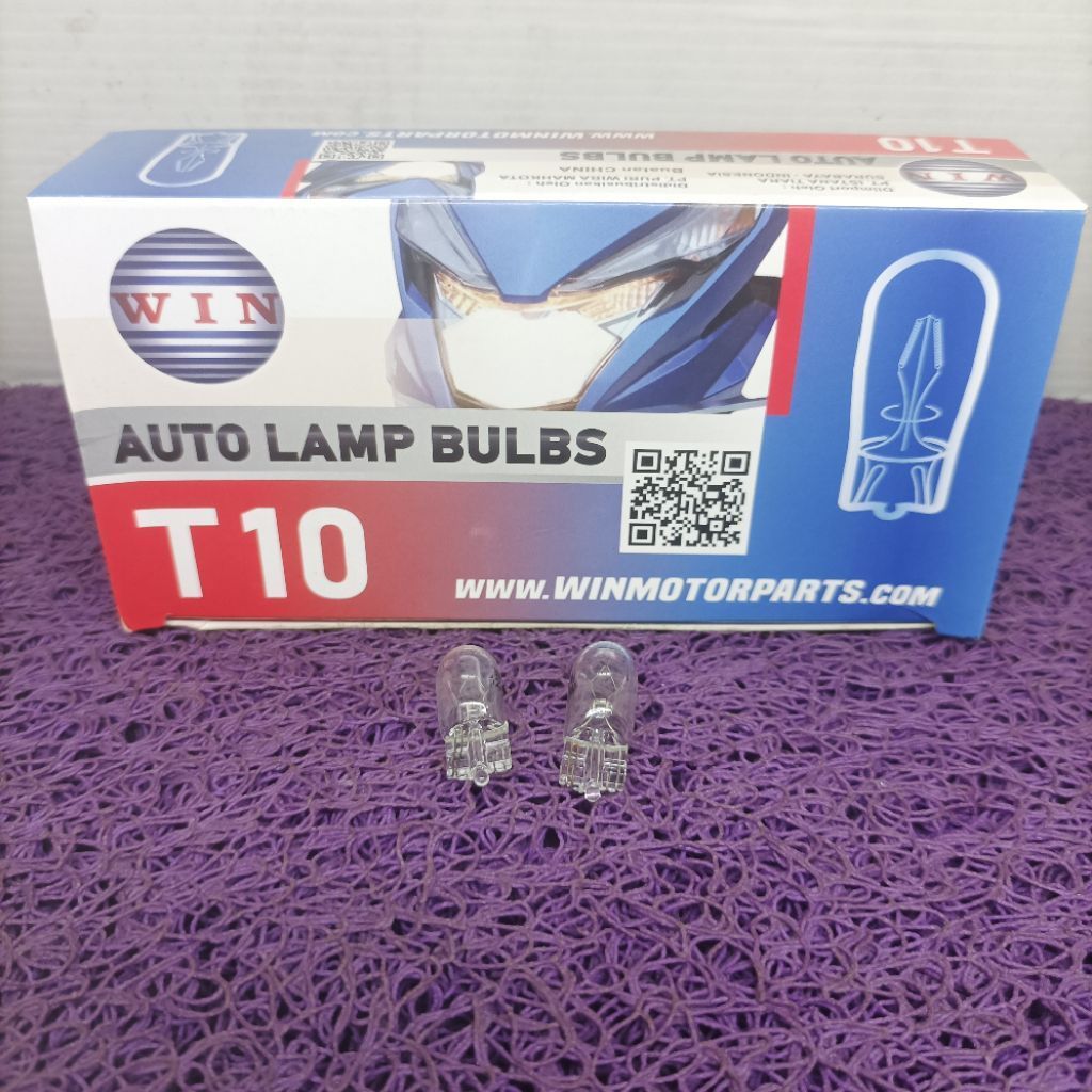 WIN 2PCS T10 TWILIGHT หลอดไฟรถจักรยานยนต์ขนาดเล็ก CITY LIGHTS SPEO SPEEDOMETER มาตรฐานต้นฉบับ WIN ยี