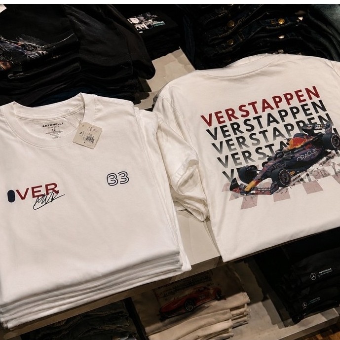 เสื้อยืด Max Verstappen F1 Number 3 Inspired Vintage Racing | เสื้อกราฟิก Motorsport วินเทจ