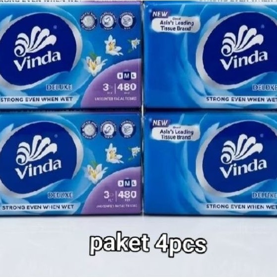 Vinda ทิชชู่ 480s X 4 ชิ้น