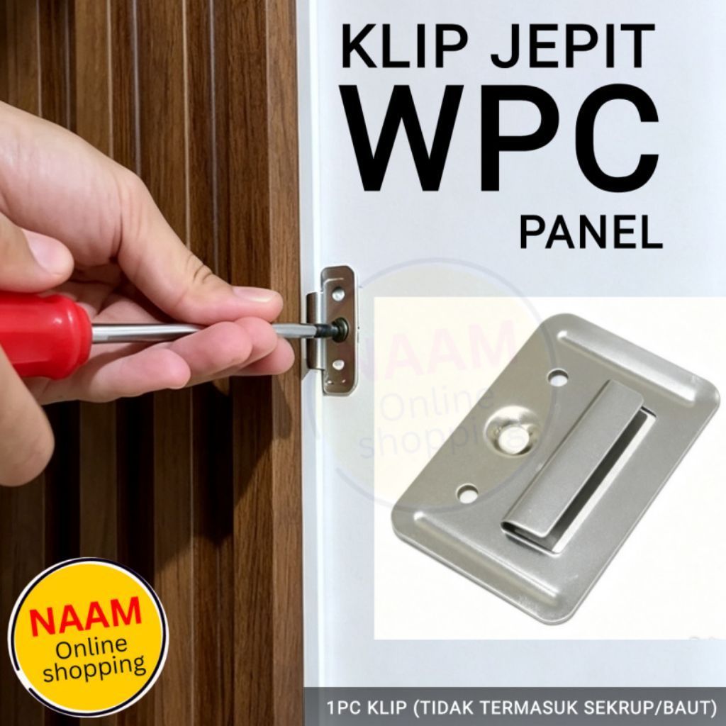 WPC CLIP - WALL WPC PANEL INSTALLATION CLAMP - UNIT ขายปลีก