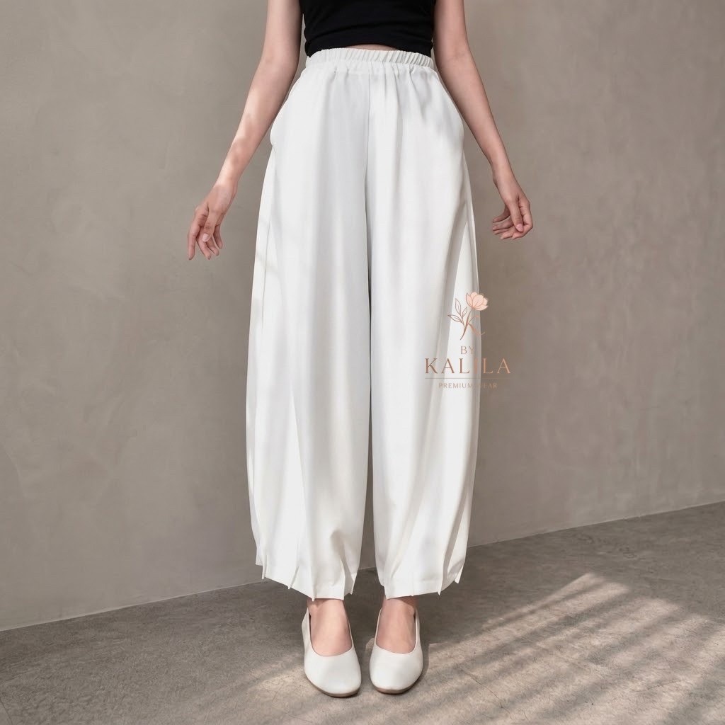 กางเกง Cloudy Barrel Pants Flowy Balloon Barrel Pants