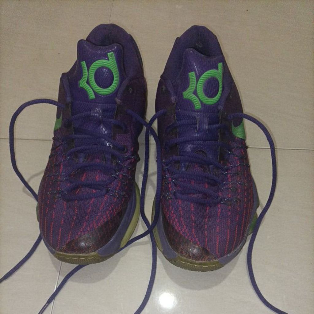 UNGU HIJAU Preloved N1KE Kd Purple Mix Green Shoes ขนาด 42 พื้นรองเท้า 26.5cm