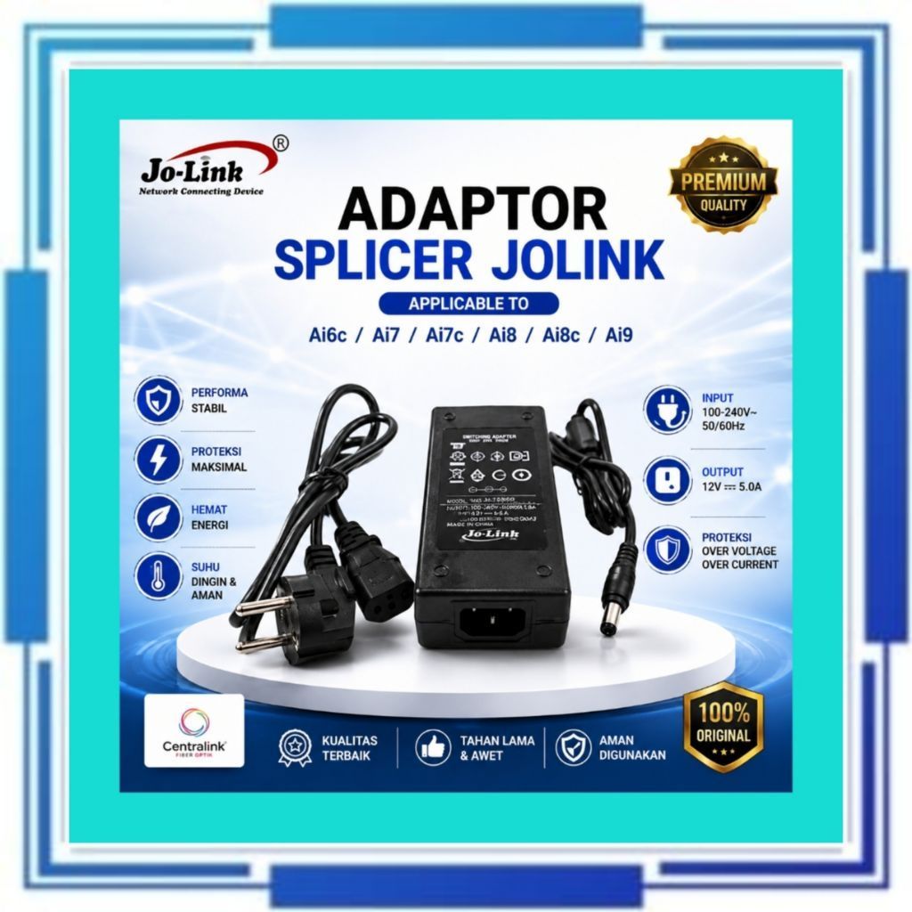 Jolink AI-6c,AI-6c+,AI-9 / 13.5V 4.8A Splicer Adapter (ใหม่)