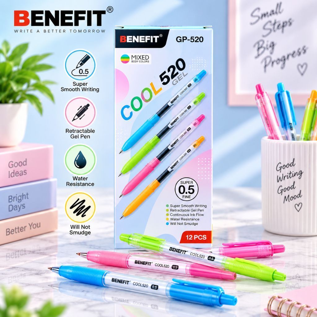 โลคา | BENEFIT GEL BALLPOINT GP-520 COLOR BODY/PCS