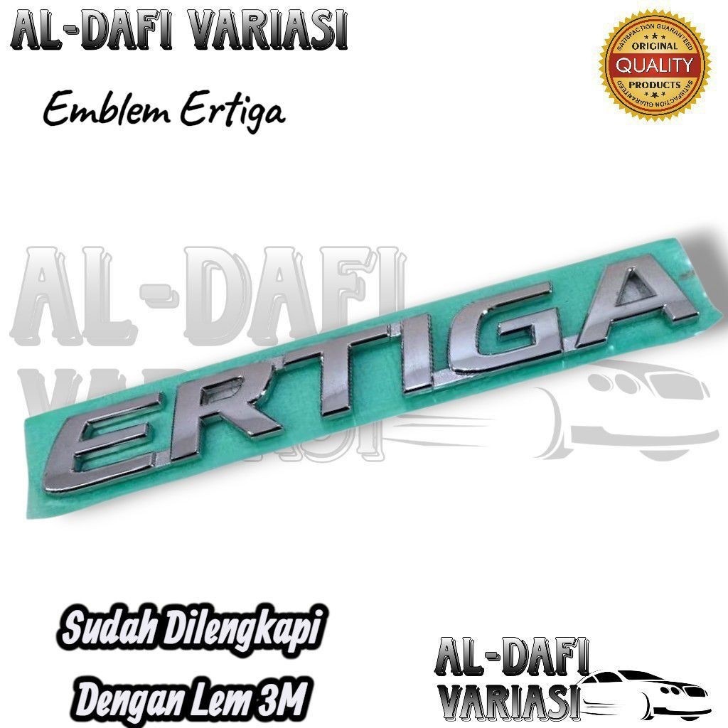 Original Chrome Ertiga Emblem สําหรับ Suzuki Ertiga ด้านหลัง // สัญลักษณ์โลโก้ Chrome Ertiga ดั้งเดิ