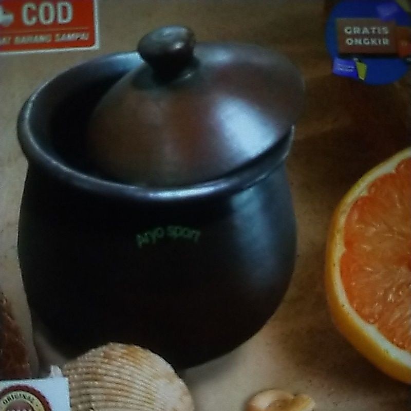 TRADITIONAL CLAY POTTERY EMPLUK NATURAL CLAY KENDI NATURAL CLAY