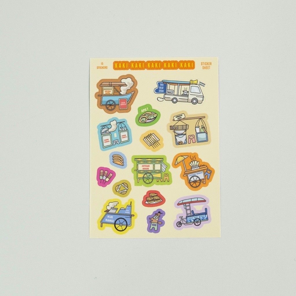 แผ่นสติ๊กเกอร์ MITERMATTE - FEET FEET FEET (LIMA FEET) | สติ๊กเกอร์แผ่นแพ็ค A6 | สติกเกอร์เทรลเลอร์ห