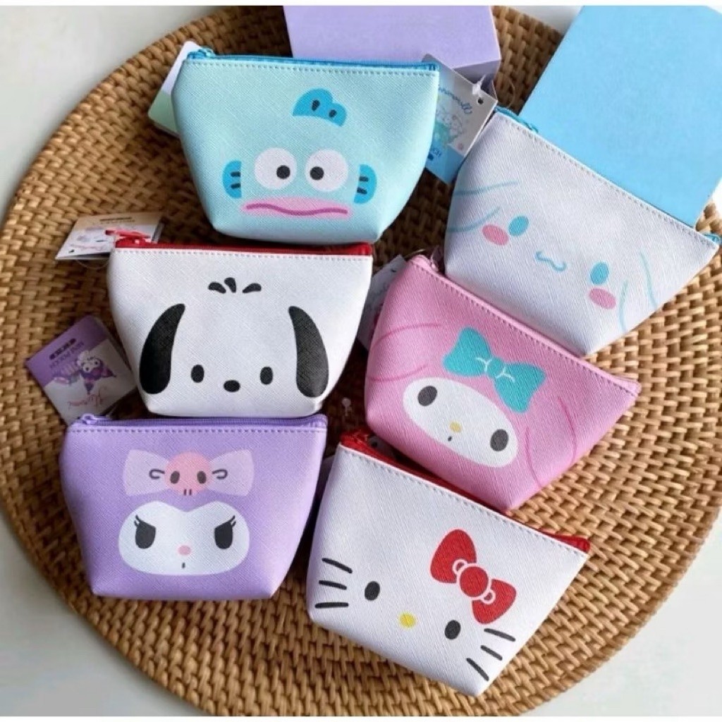 SANRIO กระเป๋าใส่เหรียญซานริโอ Face Daiso Japan