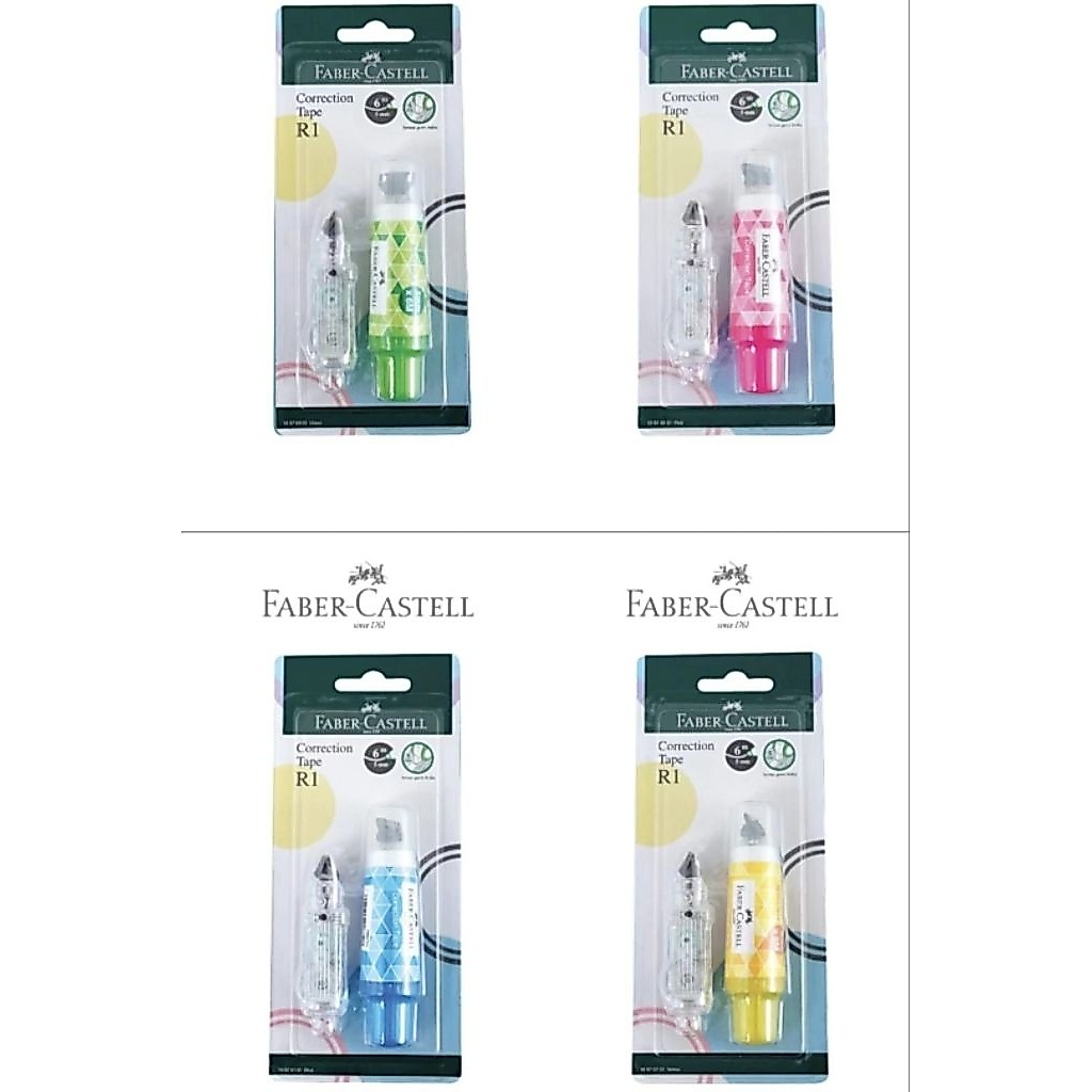 Faber-Castell Correction Tape R1 Series ฟรีรีฟิล / กระดาษ Type x R1/QJR/QAR/QDR/QBR/CHAMELEON Faber 