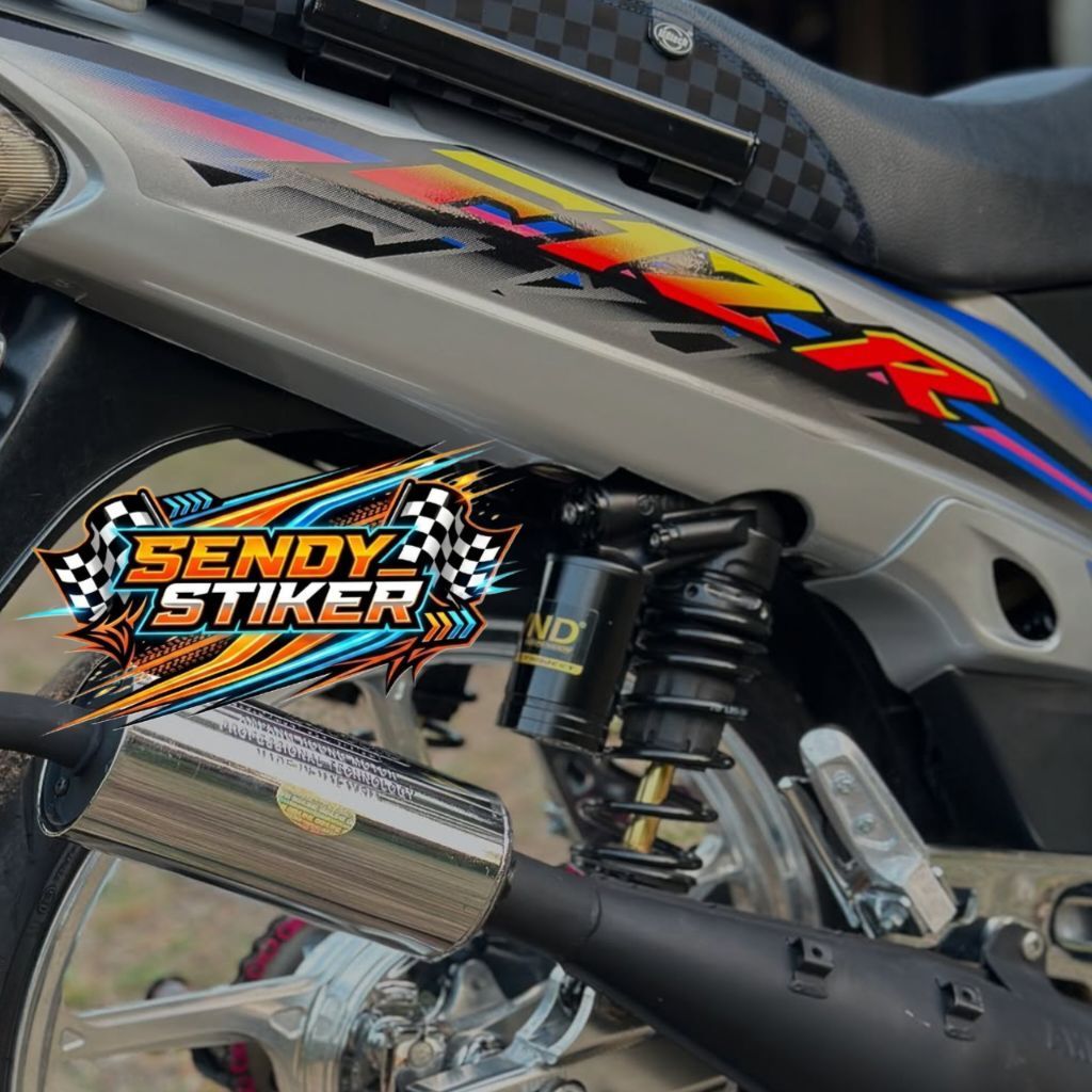 STRIPING FIZR 2003 SPORTY BLACK SILVER สติ๊กเกอร์ Striping Yamaha Fizr F1zr 2003 สีดําเงิน