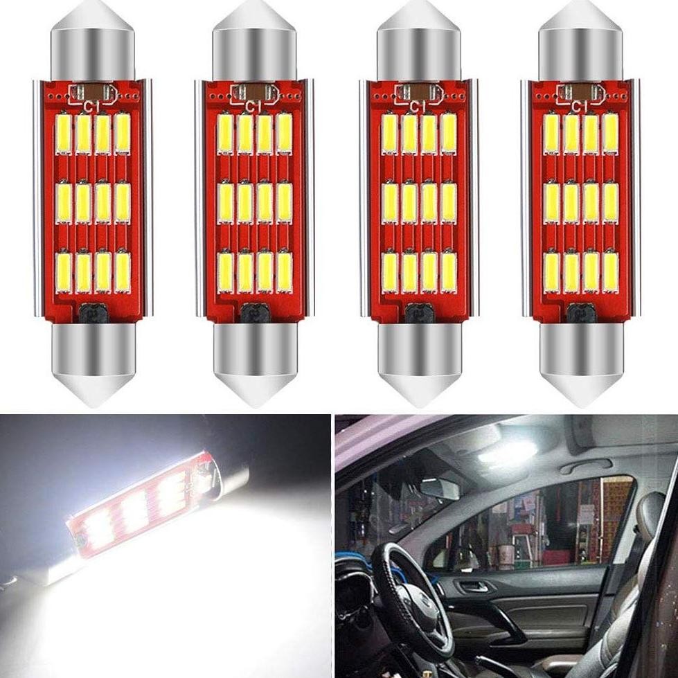 Festoon White 31Mm 36Mm Car Cabin เพดานไฟ Led ฮีทซิงค์