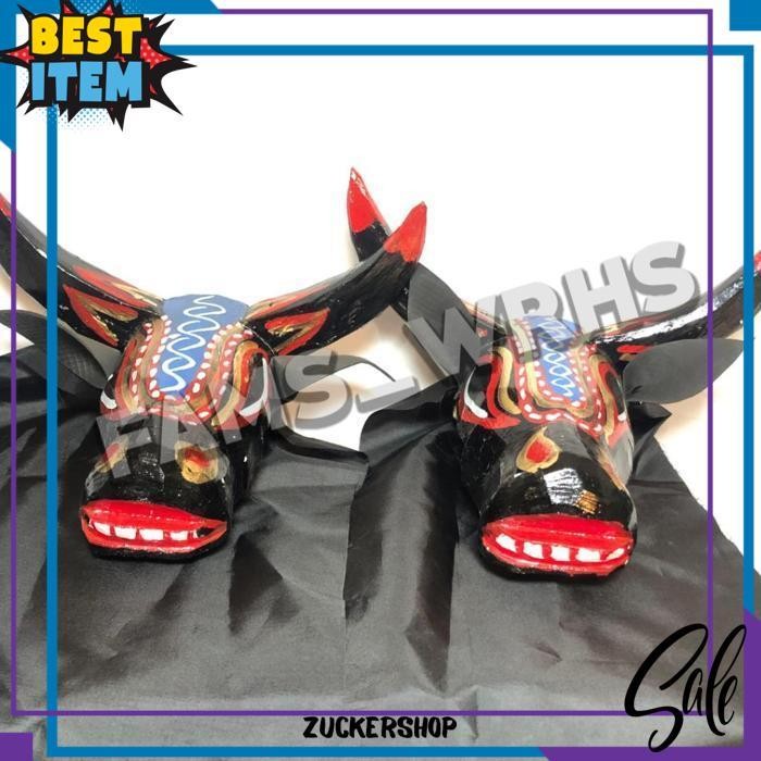 วัวเด็กลายแบบดั้งเดิมทําจากไม้เนื้อแข็ง Af 1