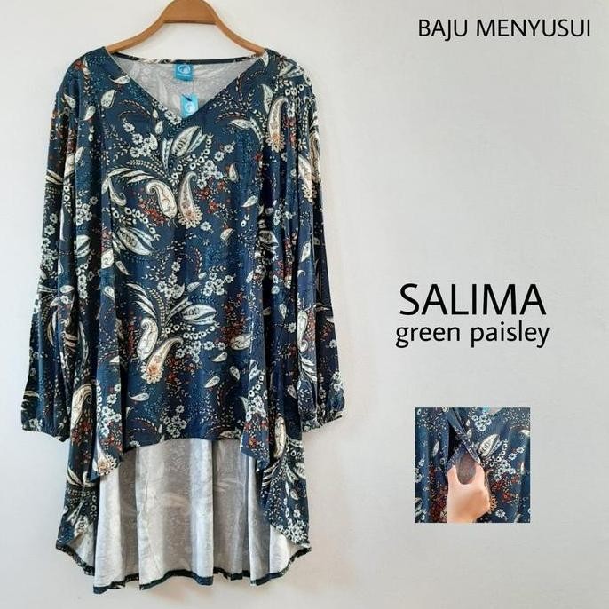 DR82>> Nursing Wear - SALIMA Breasting T-Shirt Material Nursing Top