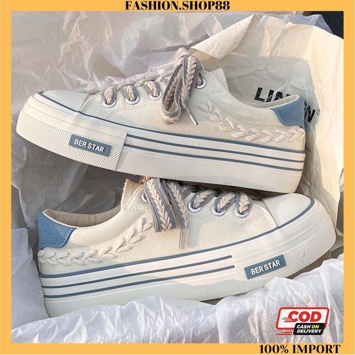 VBS รองเท้าผ้าใบผู้หญิงพรีเมี่ยมนําเข้ารองเท้าผู้หญิง F53