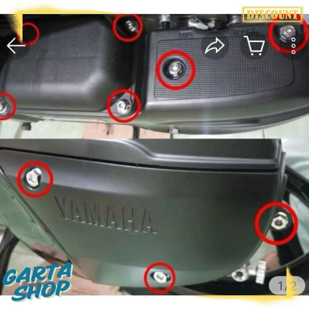 สูงสุด 70% Cvt Cover Bolt Mio Sporty Steanleest 2 Keys Heng Thailand (เนื้อหา 9 ชิ้น)