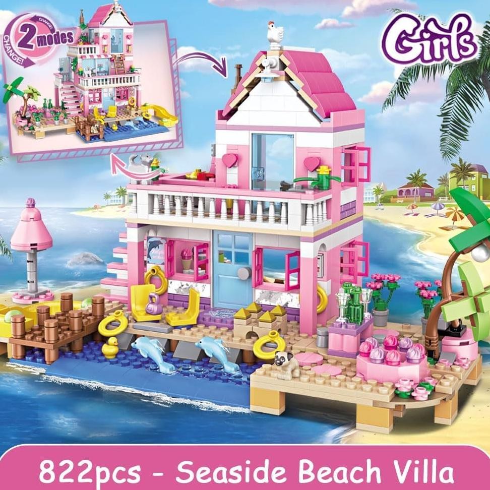 MDCHEN MEER STRAND URLAUB VILLA BAUSETS MDCHENA FERIENHAUS KREVESATI TRAUMHAUS BASTEINE KIT