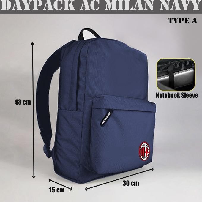 กระเป๋านักเรียนเด็ก Bf888S Ac Milan - กระเป๋าเป้ Ac Milan - กระเป๋านักเรียน Ac Milan Club - กระเป๋า 