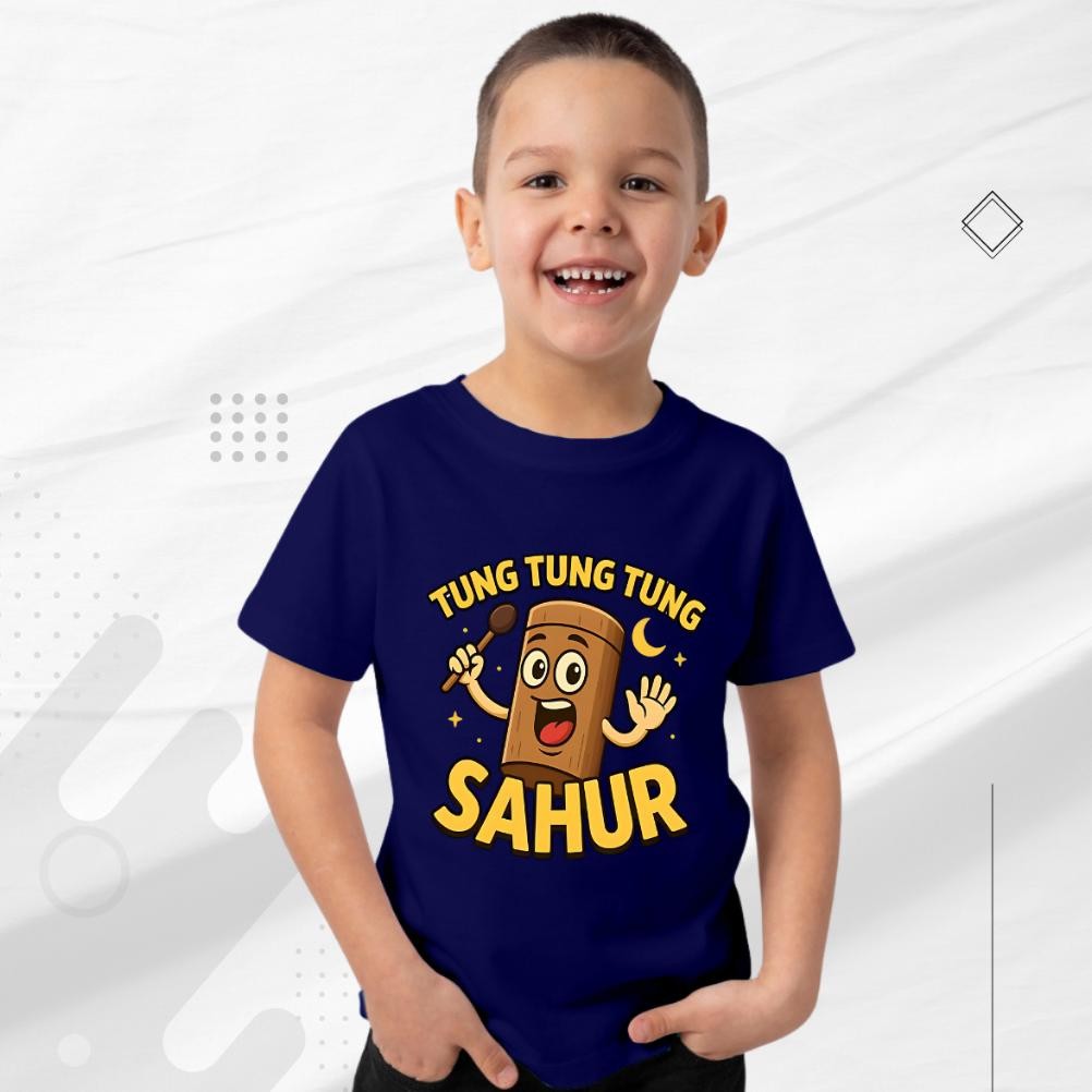 Bf888S Tung Sahur เสื้อยืดเด็กอายุ 2-12 ปี Distro เสื้อยืดสําหรับเด็กชายและเด็กหญิง Iq45