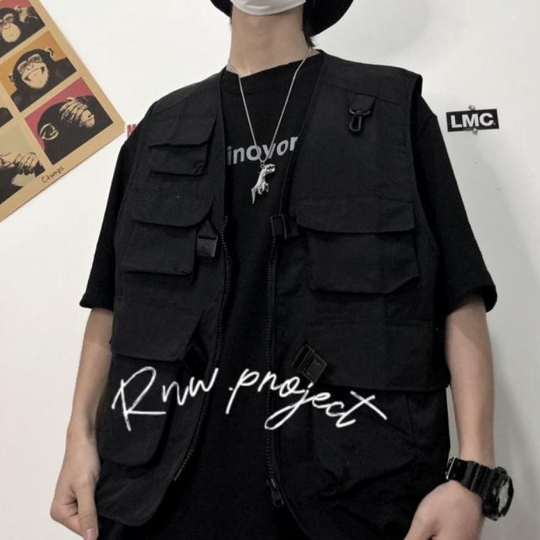 Bf888S เสื้อกั๊กกระเป๋ายูทิลิตี้ยุทธวิธีมัลติฟังก์ชั่น Unisex Fn-56