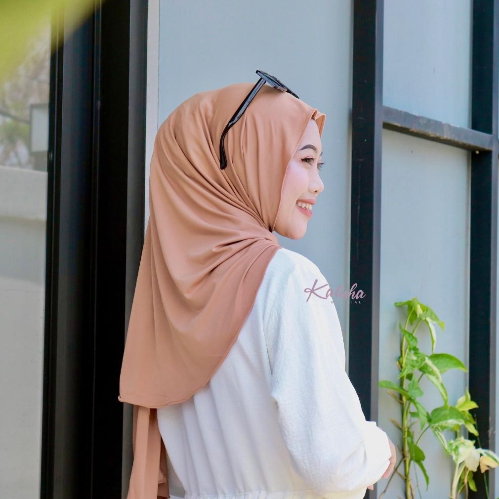 Bf888S Pashmina Oval Jersey Premium/ล่าสุด Pashmina ด้านในรูปไข่ Jersey Malai Pashmina Hijab Sa-324