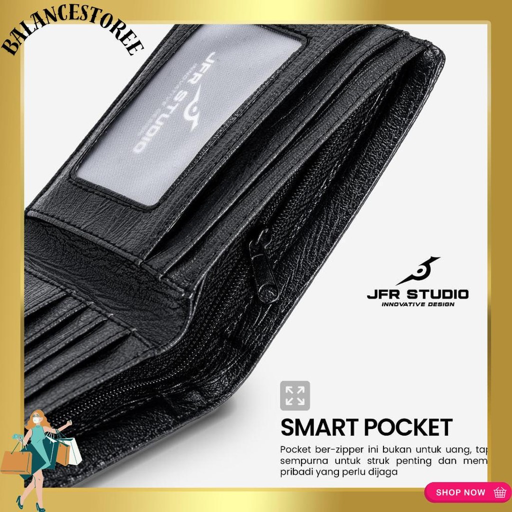 จัดส่งฟรี Elegant Mens Wallet Premium PU Leather - George Wallet JP34