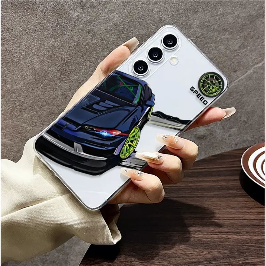 เคสใส TPU Softcase พร้อมความงามลายรถสําหรับ SAMSUNG A02/A03/A04/A05/A10/A11/A12/A14/A16/A20/A22/A23/