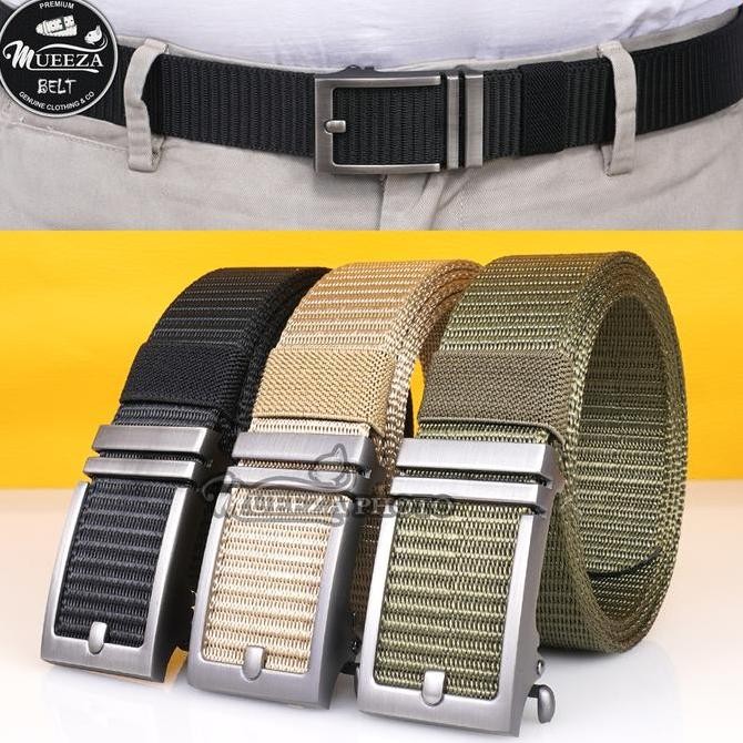 ของ65 - เข็มขัดผ้าใบผู้ชายเข็มขัดไนล่อนหัวเข็มขัดโลหะ GN 002