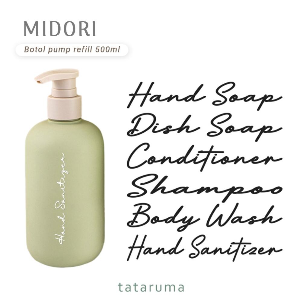 Bf888S Tithuma Midori - ขวดปั๊มเติมพลาสติก 500 มล. ฟรีสติ๊กเกอร์ Fs-6