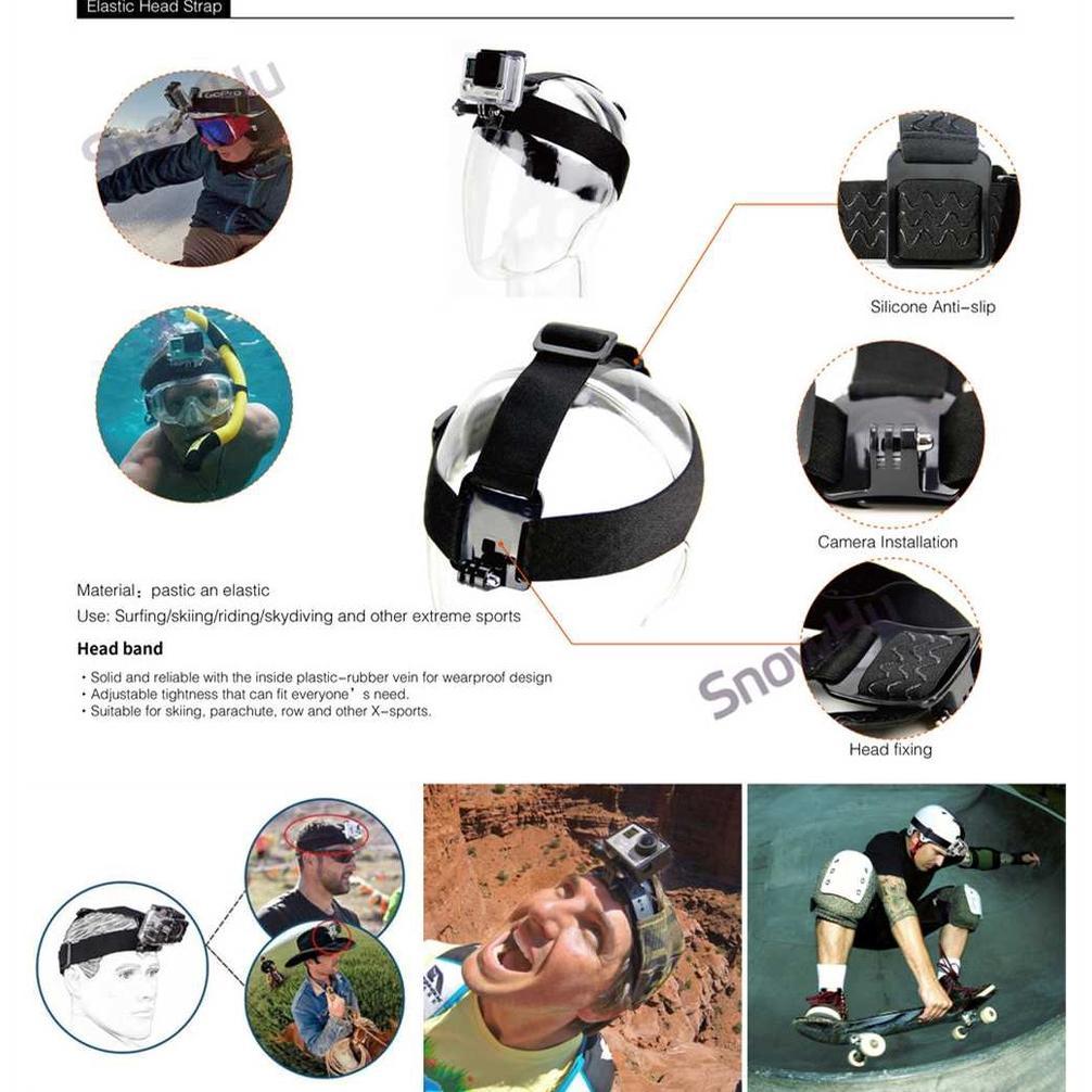 Universal อุปกรณ์เสริมสําหรับ Action กล้อง Gopro Xiaomi Yi Kogan Brica Bpro Bpro5 Bpro 5 Sjcam Ezviz