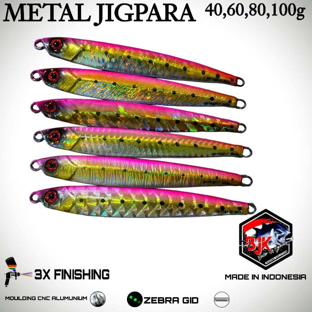METAL JIG PARA 100g ZEBRA GID AMISS BJK PROJECT