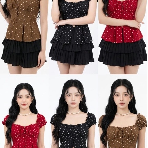 CODE B29 PREMIUM POLKADOT TOP
