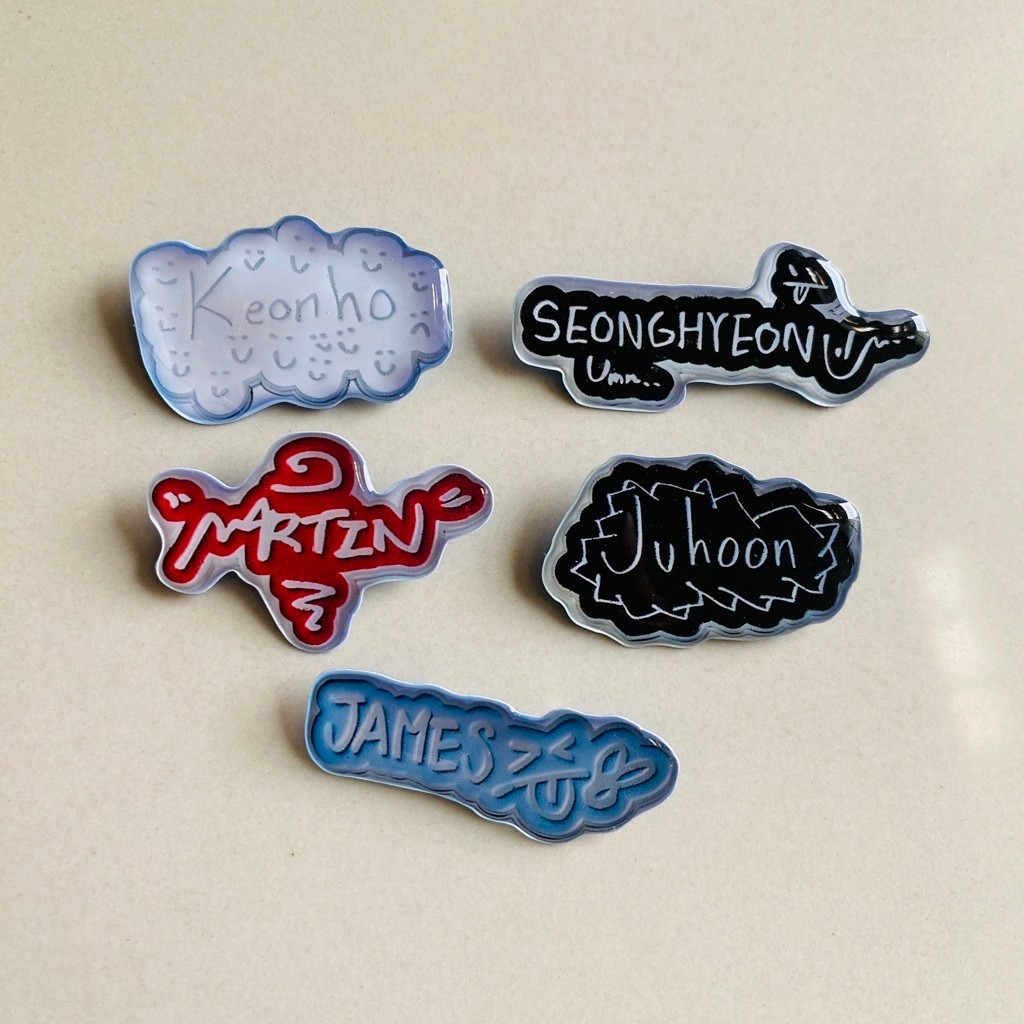 เข็มกลัด Pin บรรจุ 5 ชิ้น