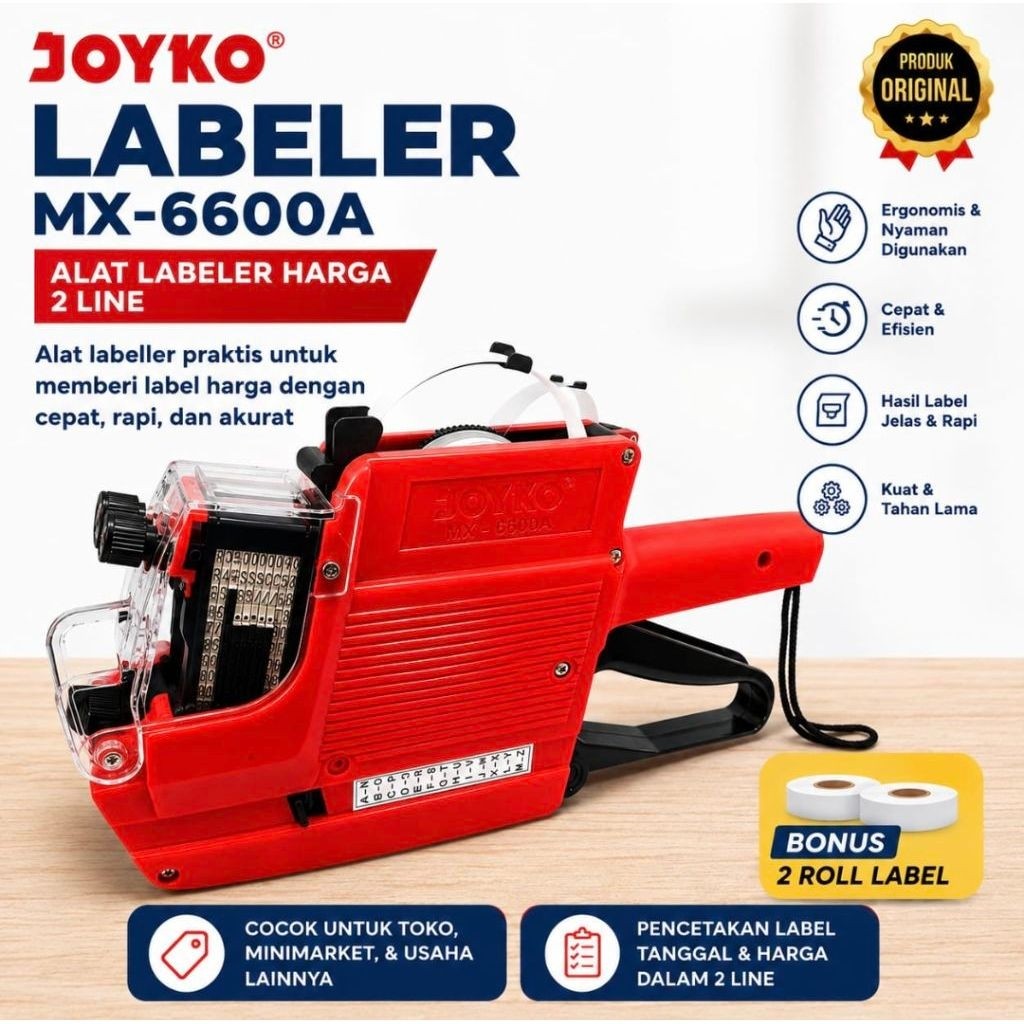 ป้ายราคา 2 เส้น JOYKO MX-6600A