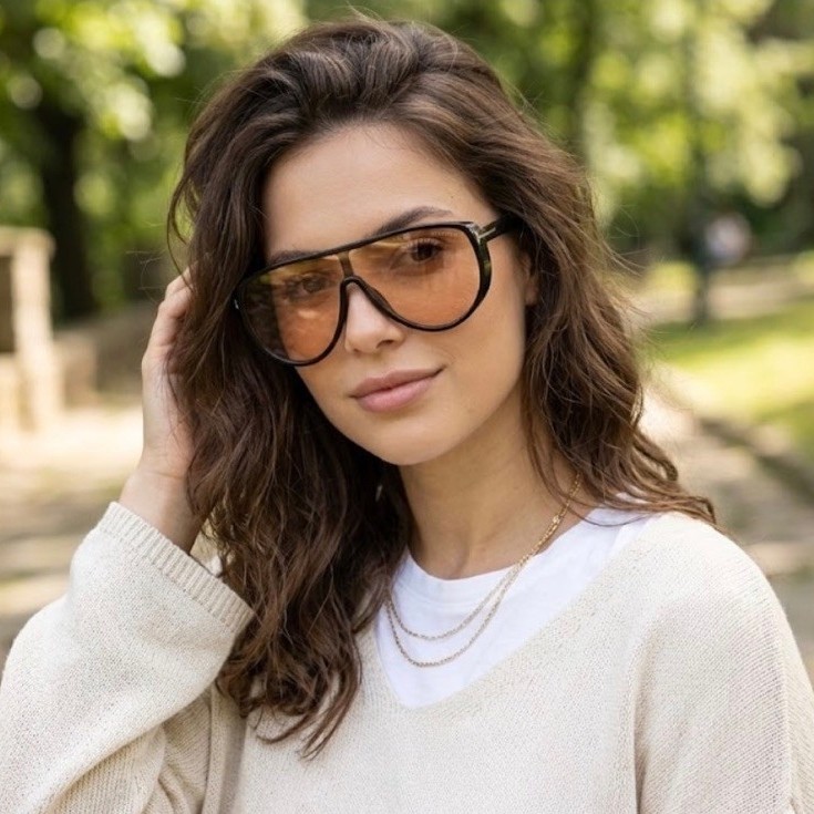 แว่นกันแดด Anti-Uv สําหรับผู้หญิง / TOM 5A2757 FORDD Premium Glasses