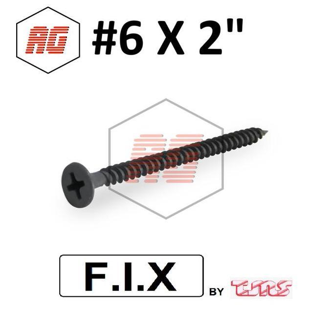 SRKUP GYPSUM / DRYWALL SCREW "FIX" 6 X 2 | คอนเทนติส 1000 ชิ้น/กล่อง