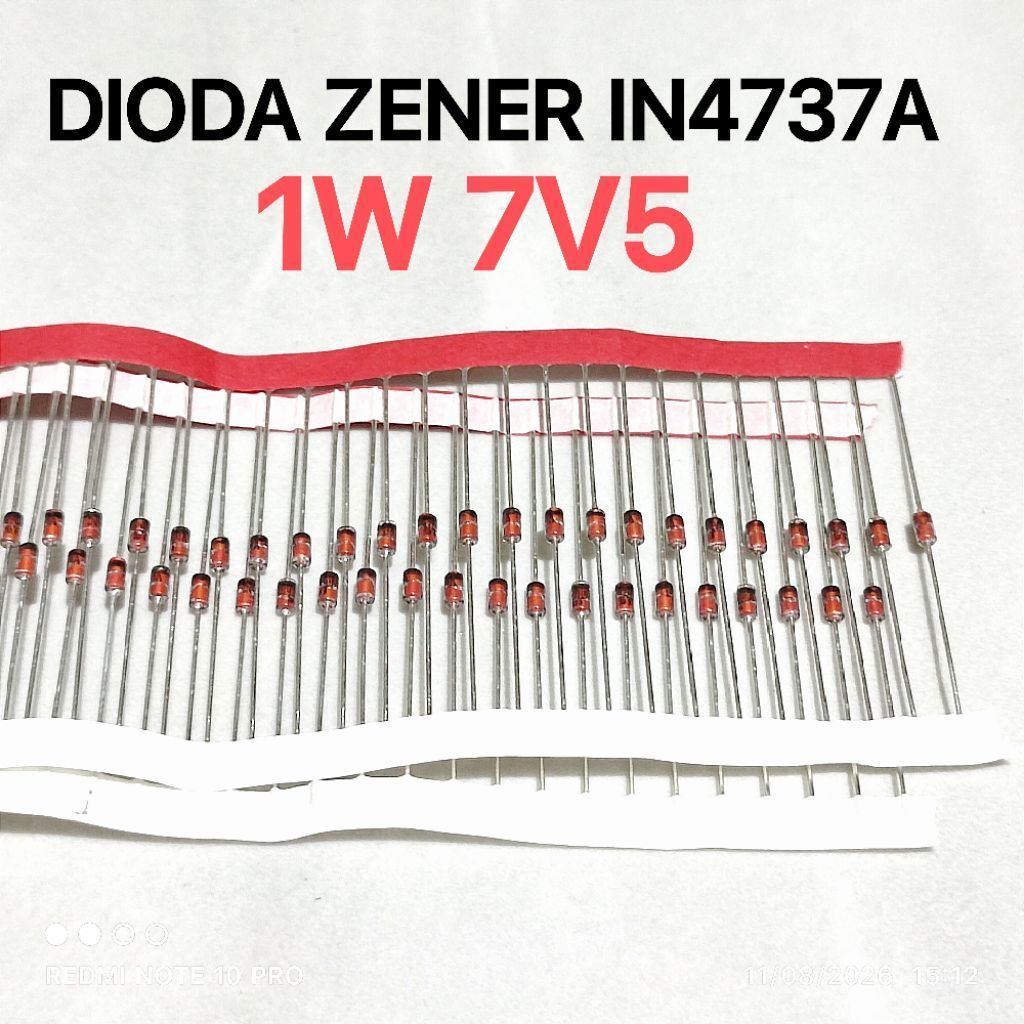 (10 ชิ้น) Zener Diode 1W 7V5 7.5V 1N4737A IN4737A 1N4737A IN4737