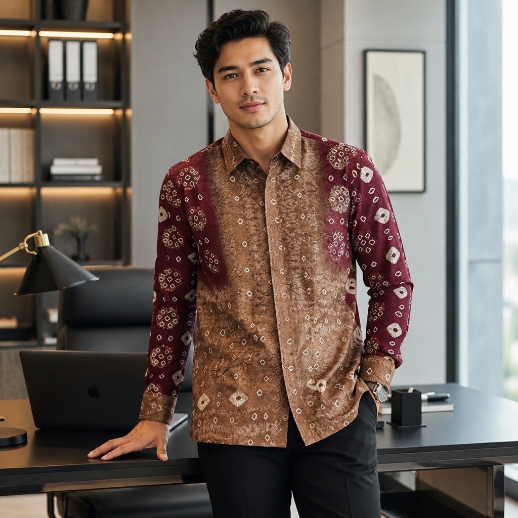 KEMIJA PREMIUM EMBROIDERED GAMBO NATURAL DYE JUMPUTIAN SHIRT