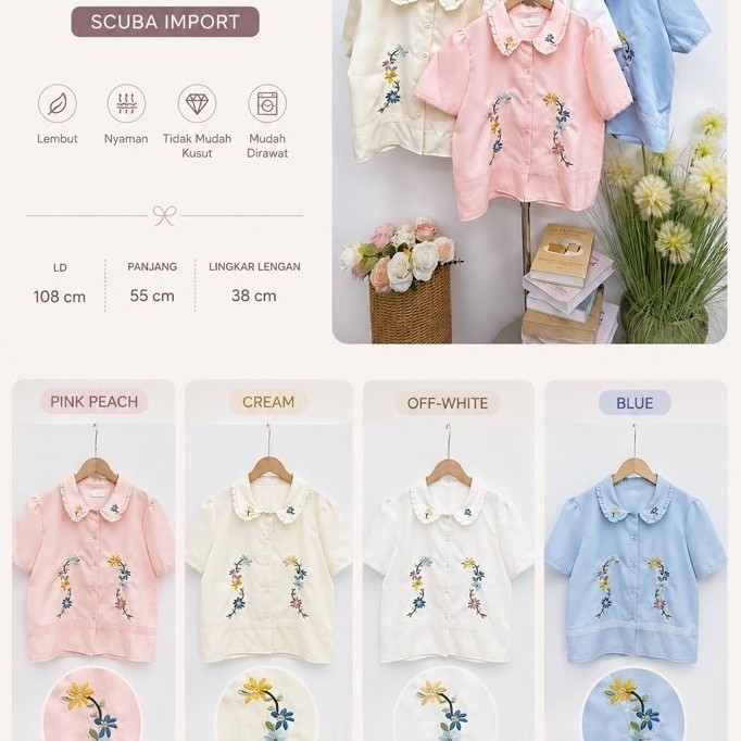 Eletha - Cania Top (เสื้อผู้หญิง Top BKK Scuba Import)