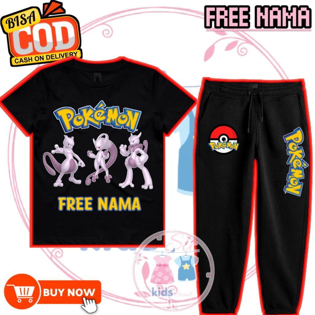 POKEMON MEWTWO ชุดเด็ก POKEMON ชุดเด็กชายและเด็กหญิงในตํานาน