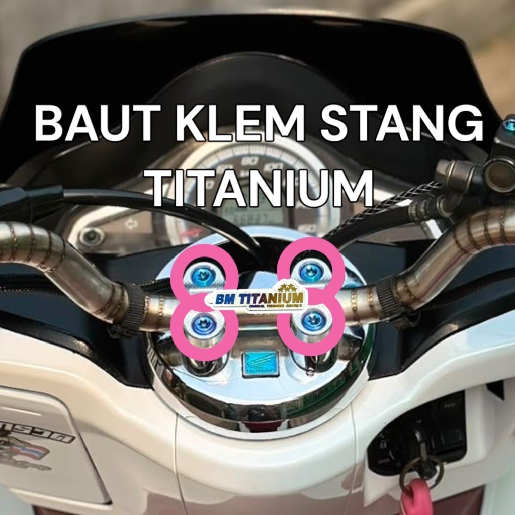 (TITANIUM) UNIVERSAL TITANIUM HANDLEBAR CLAMP BOLT