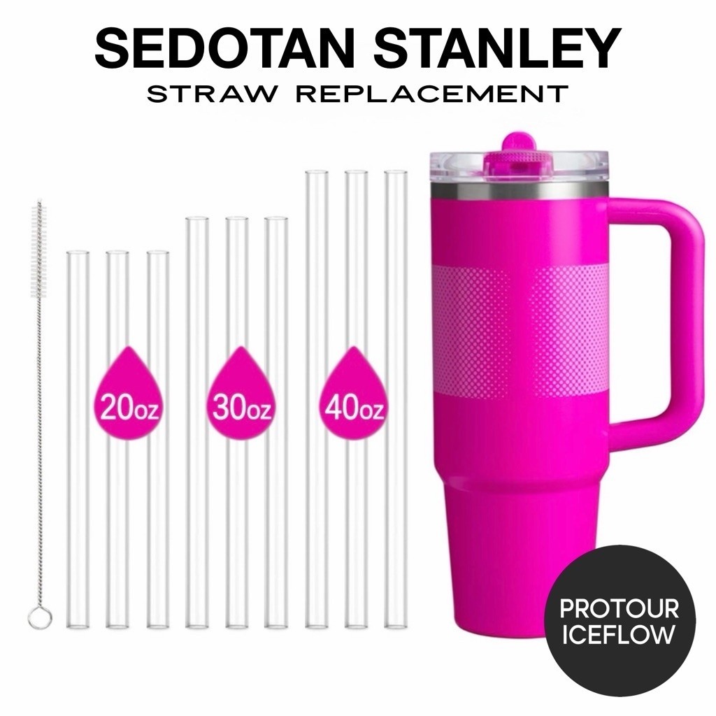 หลอดสําหรับ Tumbler Protour / Iceflow วัสดุ Tritan 20oz 30oz 40oz/หลอดสําหรับ Tumbler Stanl3y
