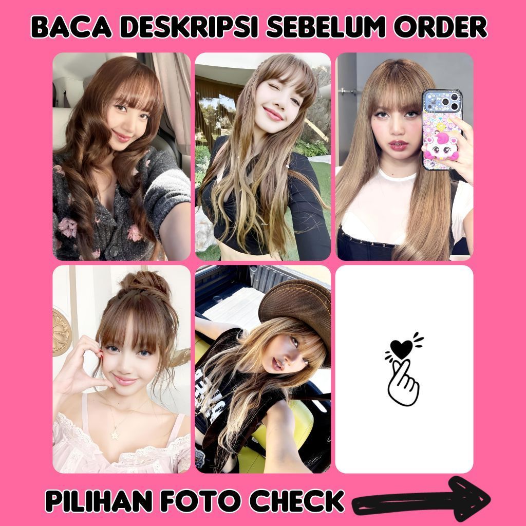 LISA Photocard bl4ckpink unnof HD และ CLEAR