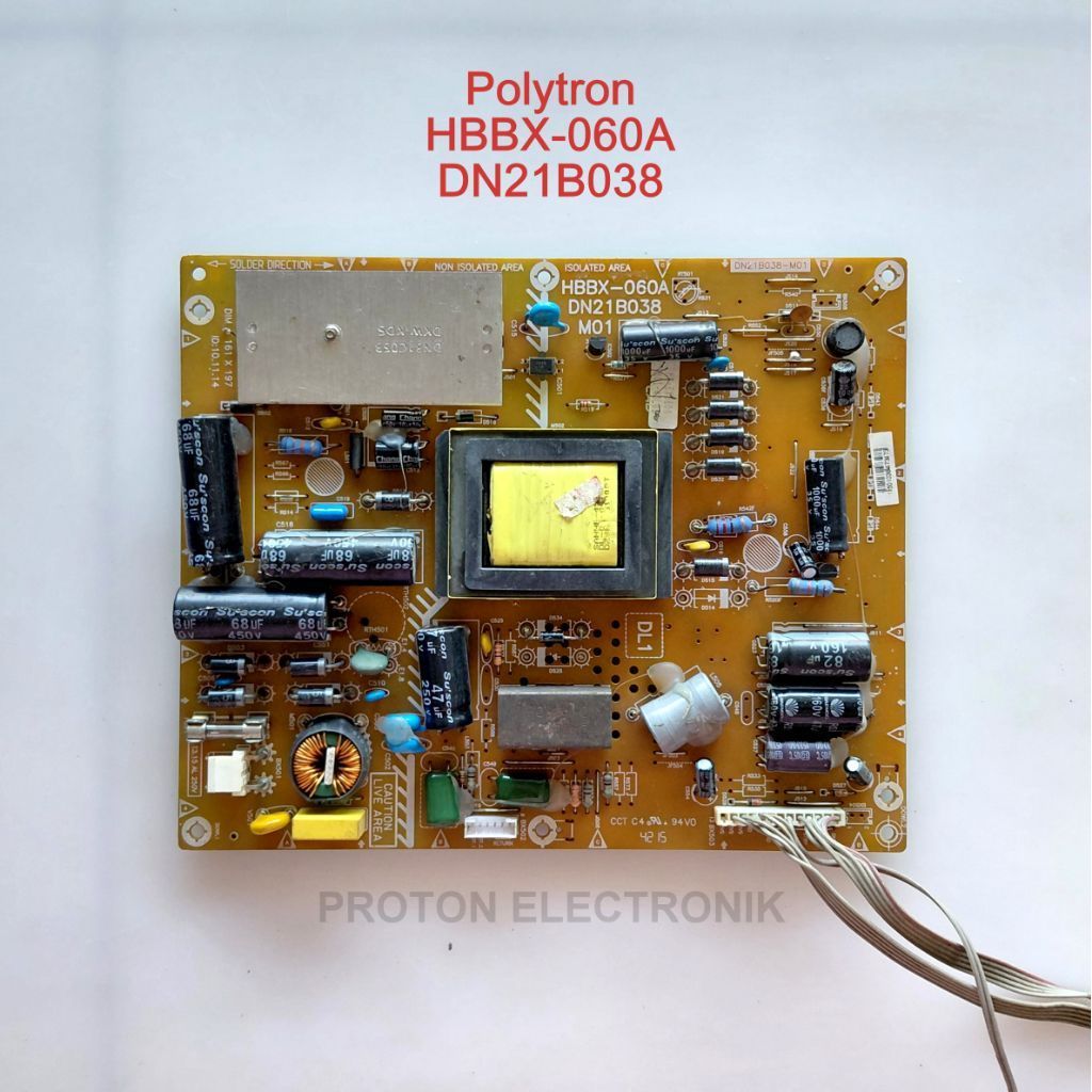 PSU LED TV Polytron PLD 40D100 40T105 40T106 PLD40D100 PLD40T105 PLD40T106 แหล่งจ่ายไฟ HBBX-060A DN2