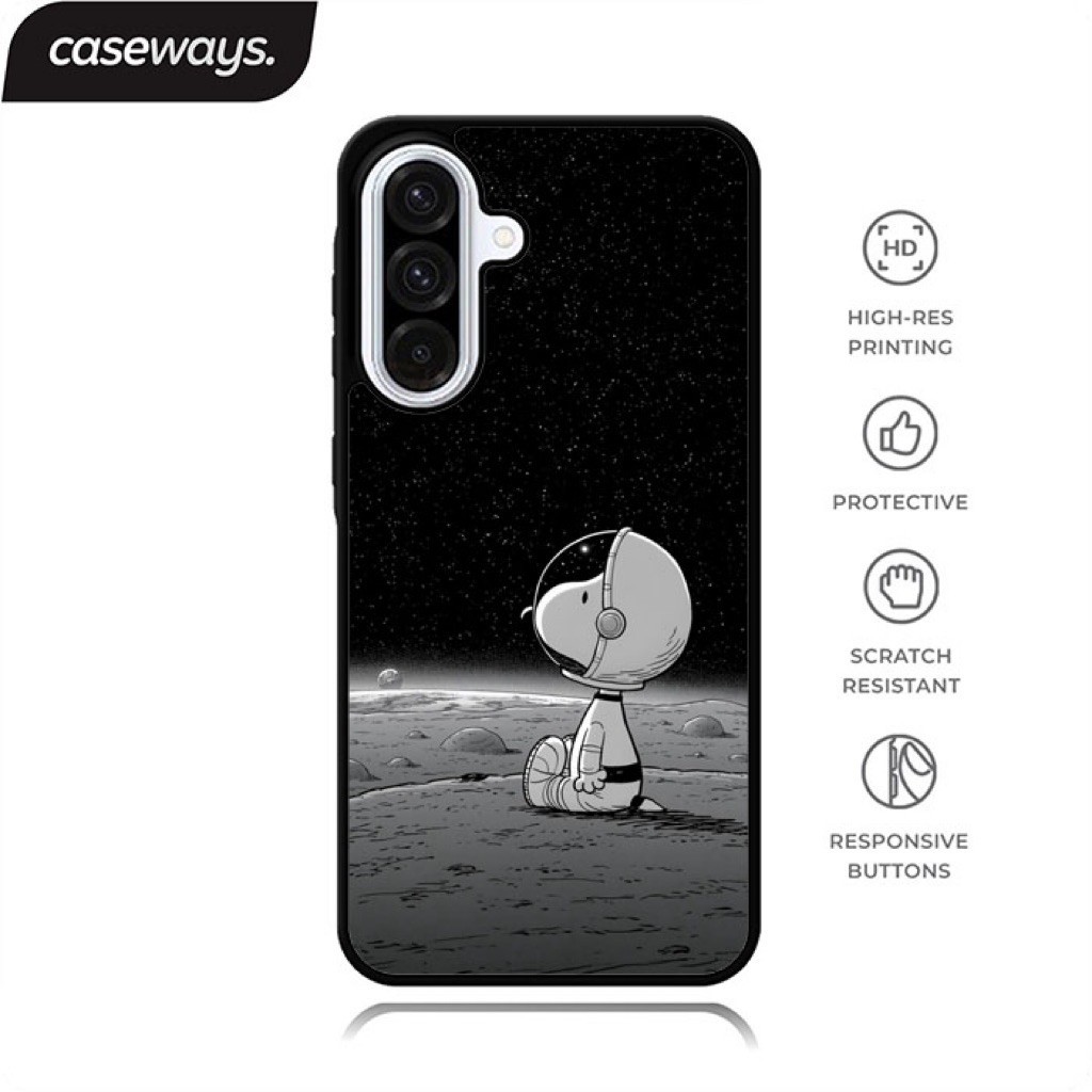 Astro snoopy Hybrid Case Samsung Galaxy A57 A56 A55 A54 A37 A36 A35 A27 A26 A25 A17 A16 A15 A07 A06 