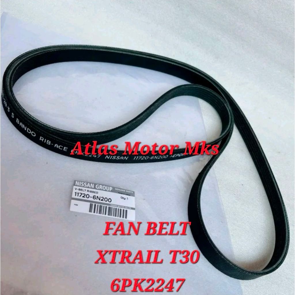 [1PC][6PK2247] FAN BELT VBELT FAN BELT NISSAN X-TRAIL T30 / X TRAIL T30 - TOYOTA BXA 6PK2247
