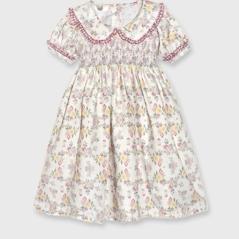 Tres Mignon - Dara Smock Dress for Girls, Classic Vintage, อายุ 1-6 ปี