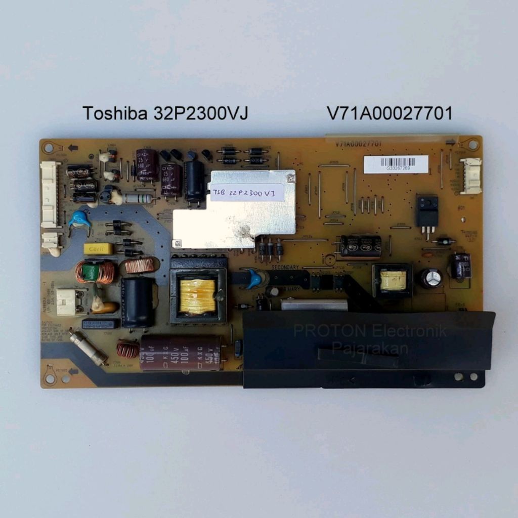 MESIN Toshiba Regza 32P2300VJ V71A LCD LED PSU00027701 29PB201EJ PCB แหล่งจ่ายไฟ 32P2306 32P2300 เคร