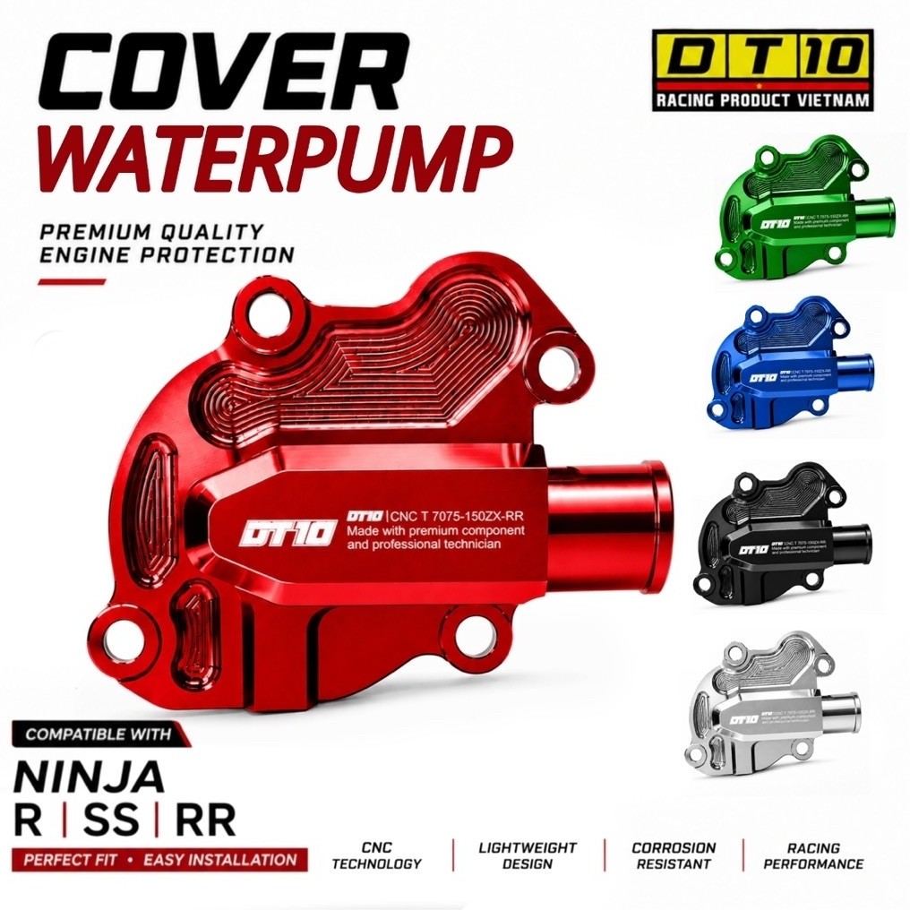 Kawasaki Ninja 150 R RR SS Full Cnc Original DT10 ฝาครอบปั๊มน้ําเวียดนาม