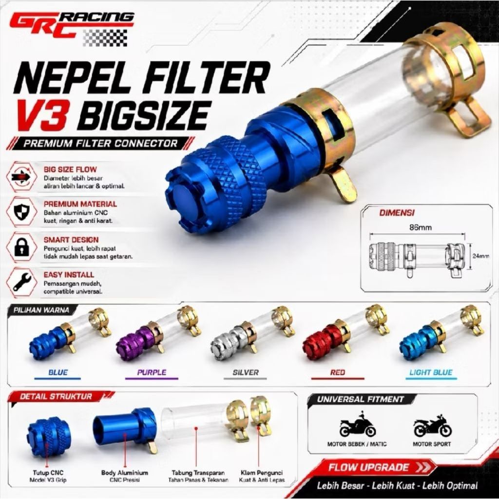 NEPAL FILTER CNC V3 TUBE DRAIN FULL CNC NEPAL กรองอากาศ