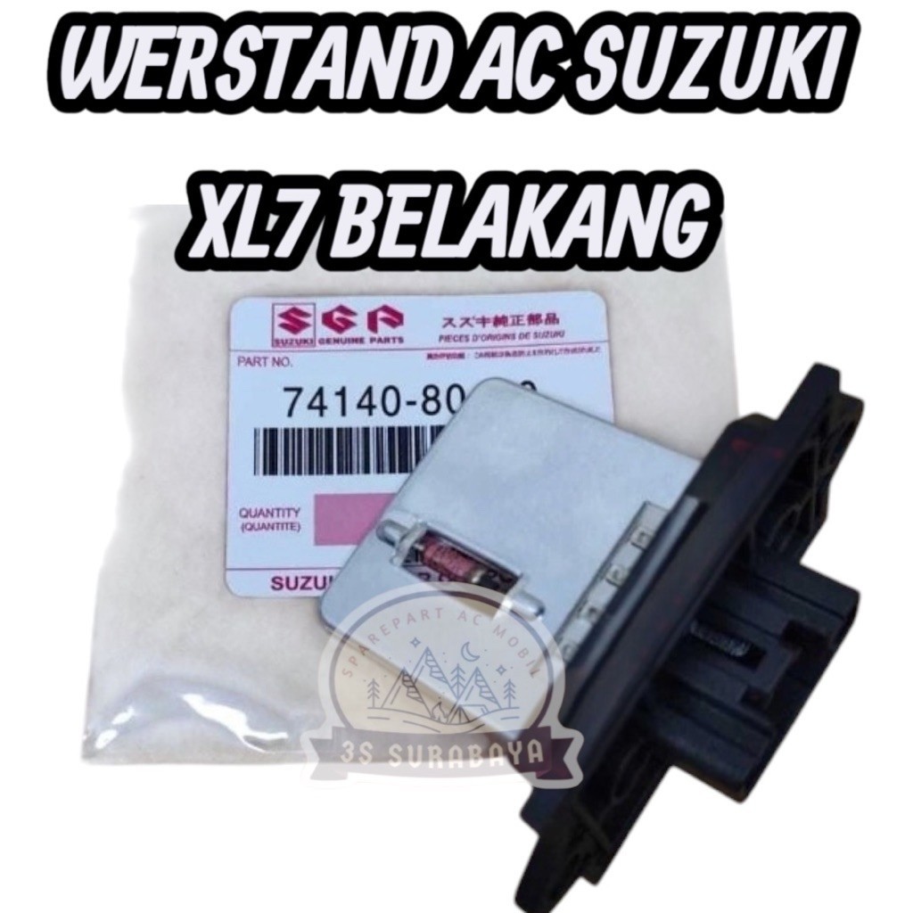 MESIN Werstan Werstand Westan Resistor Motor Fan AC Fan Double Blower REAR Middle สําหรับ Suzuki XL7